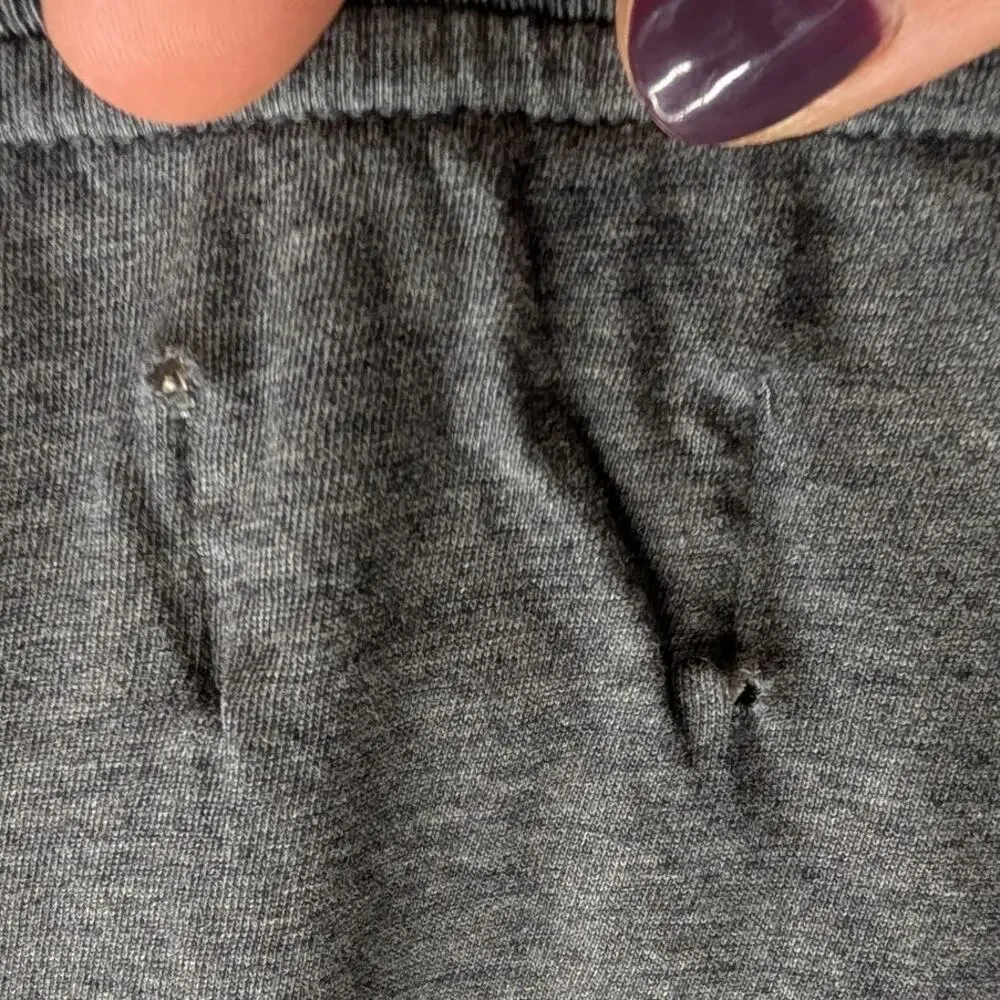 Pact Organic Cotton Heather Gray Long Sleeve Crew Neck Top Sustainable M - Picture 5 of 9